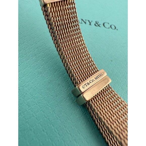 RARE Tiffany & Co. Rubedo Somerset Mesh Wrap Belt Clasp Bracelet - Picture 7 of 9